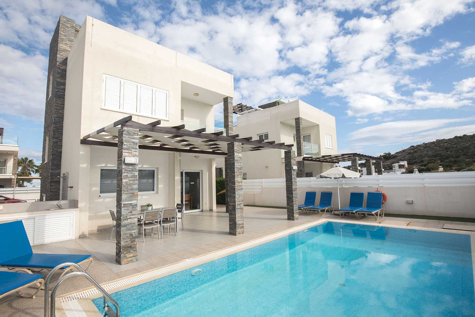 Fanos 11 cyprus villas for all ayia napa paphos protaras larnaca nicosia limassol swimming pool side